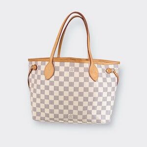 Louis Vuitton damier azur Bag Neverfull PM bag with pochette